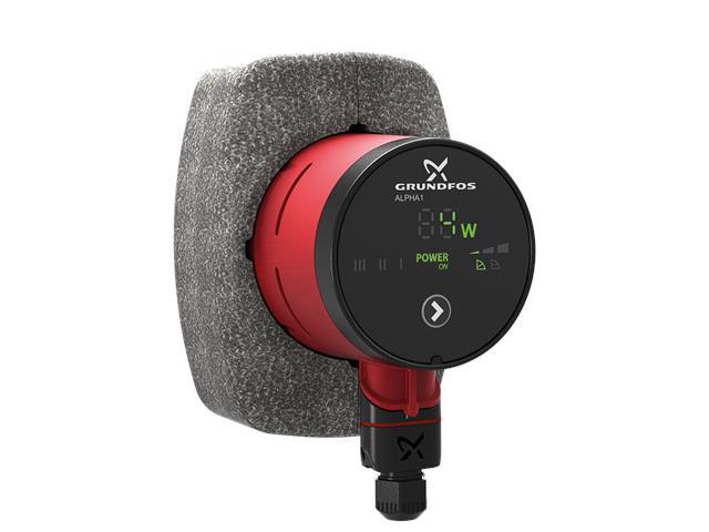 Grundfos Hocheffizienz Umwälzpumpe Alpha2 25-80 N, Baulänge 130 mm 1 x 230 V / G 1 1/2 / HWM