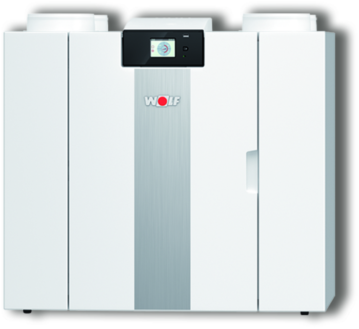 Wolf Comfort-Wohnungs-Lüftung CWL-2-325, 4/0 L Revtür. links Enthalpie