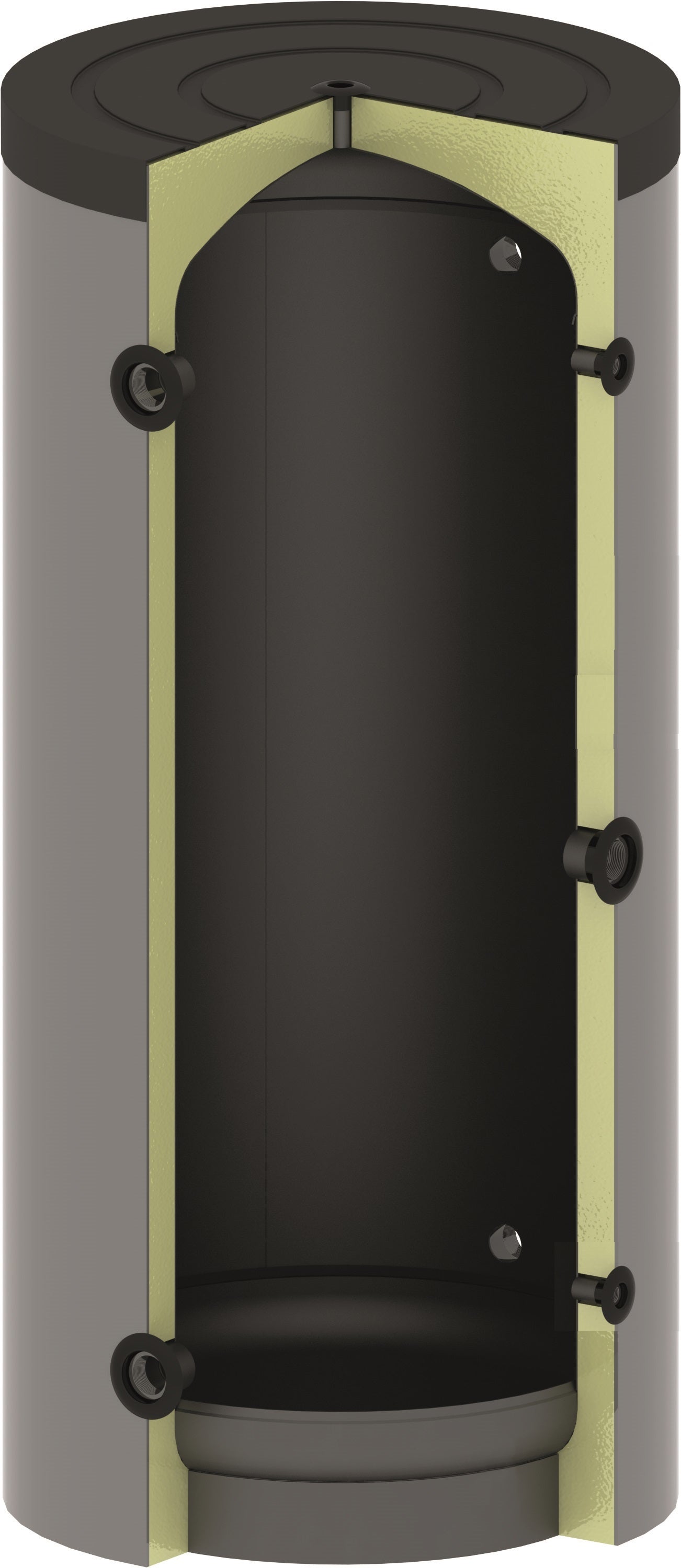 AGV PROcool Wärmepumpenpufferspeicher 400, inkl. 50mm PU-Hartschaumisolierung