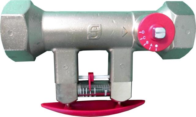Hydraulisches Abgleichventil Wolf DN 32 1 1/4" Innengew., Meßbereich 20-70L/min