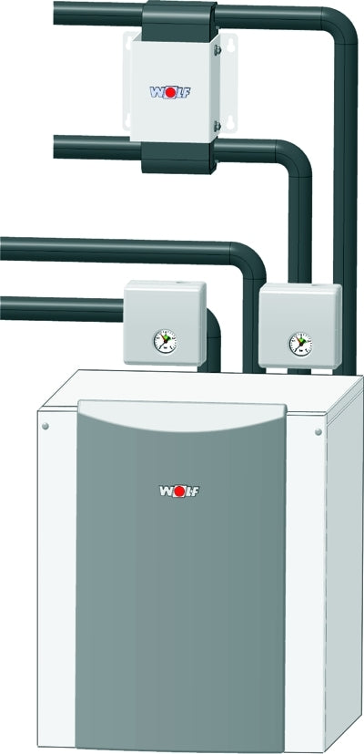 Wasser/Wasser-Wärmepumpe Wolf BWW-1-15 Innenaufstellung 15,0 kW / COP 5,5