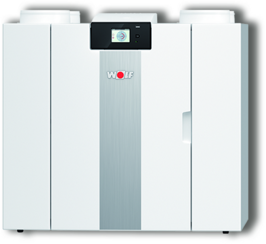 Wolf Comfort-Wohnungs-Lüftung CWL-2-325, 4/0 L Revtür. links Enthalpie