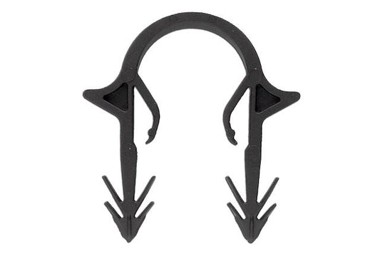 Tacker-Clip Roth,U-förmig mit Doppel- Widerhaken aus Kunststoff,magaziniert f.14/16/17/20mm (1VE=1000 St)