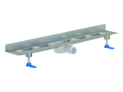 Duschrinne Dallmer CeraLine Nano W Montage an der Wand (Ablauf 0,46 l/s) Einbaum.800 mm / 700 mm Rost. Bauhöhe 68mm.