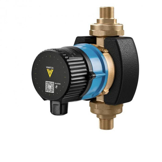 Zirkulationspumpe Vortex BWO 155 V Z m.Verschraubung 1/2" außen / LF 15 innen Einbaulänge 110 mm