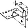 Wolf Falzziegel-Haken Aluplus 4 Stück, niedrige Dachlattung, 8mm