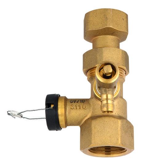 Kappenventil Comfort by Sanibel messing DN 25 (1")