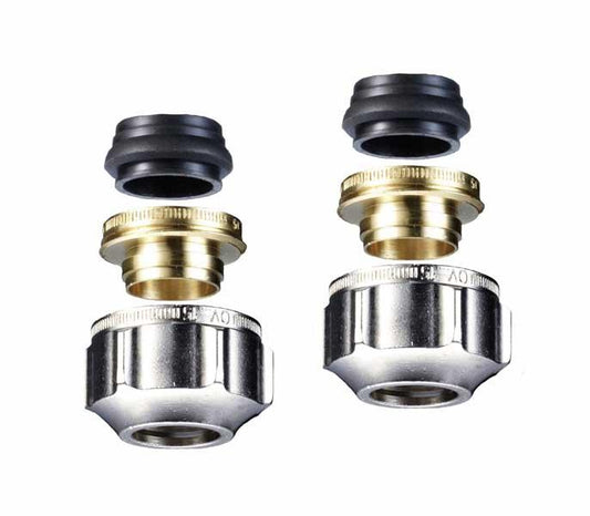 Klemmringverschraubung Comfort b.Sanibel für Kupfer-,C-Stahl und Edelstahlrohre 15 mm (1 VE=2 Stück)
