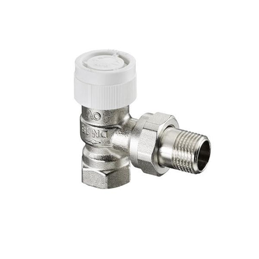 Ventilunterteil Comfort by Sanibel AV 9 messing,vernickelt,mit Voreinstellung DN 10 (3/8") / Eck