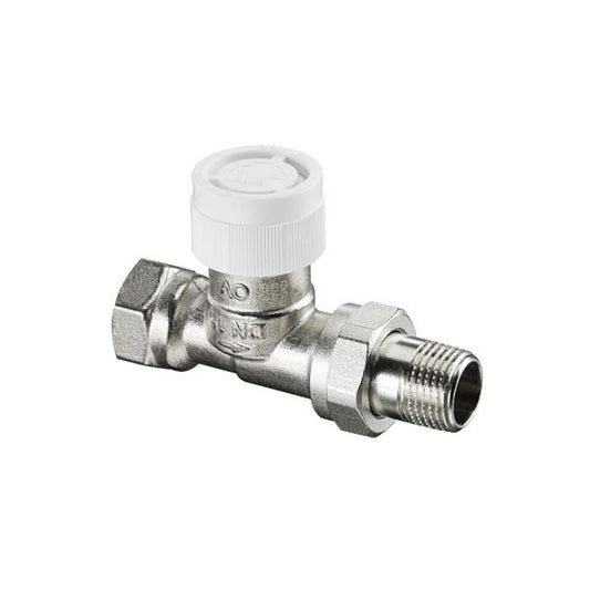 Ventilunterteil Comfort by Sanibel AV 9 messing,vernickelt,mit Voreinstellung DN 10 (3/8") / Durchgang
