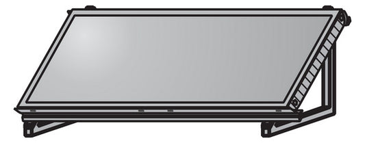 U-Aufstellgerüst Wolf AluFlex für waagerechte Fläche (Querformat) für einen TopSon F3-Q