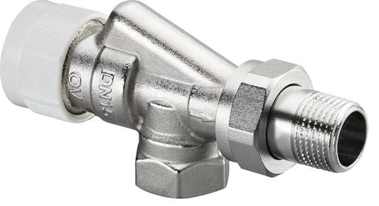 Ventilunterteil Comfort by Sanibel AV 9 messing,vernickelt,mit Voreinstellung DN 15 (1/2") / Axial