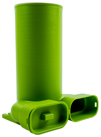 Anschlussteil Wolf für Flachkanal 50x140 Ventil DN 125,90°,L=330 mm