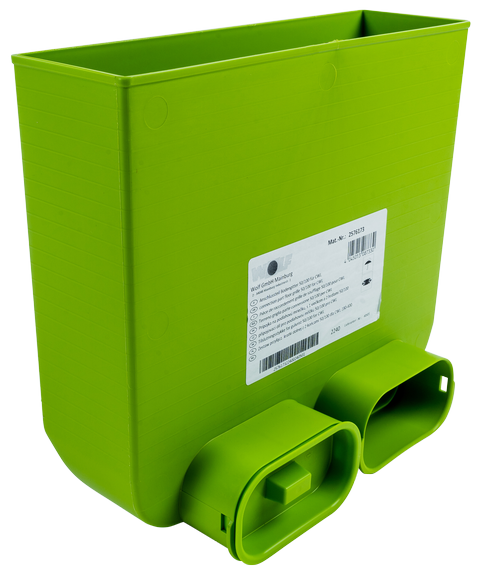 Anschlußteil Bodengitter Wolf eine Rohrkappe u.zwei Rohrstutzen 50x100 Länge 220 mm