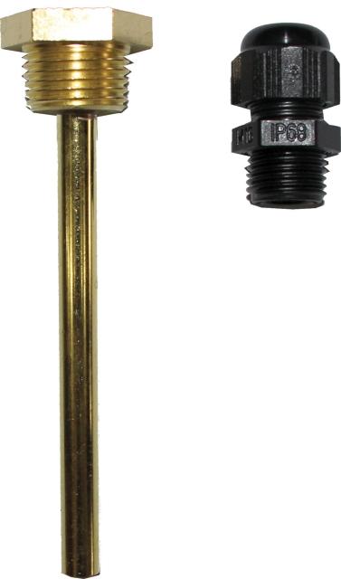 Speichertauchhülse Wolf 1/2" mit Kabelverschraubung