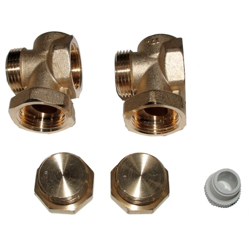 Wolf Anschluss-Set f. 1 Kollektor TopSon F3/CFK 2x Armatur 2x Stopfen