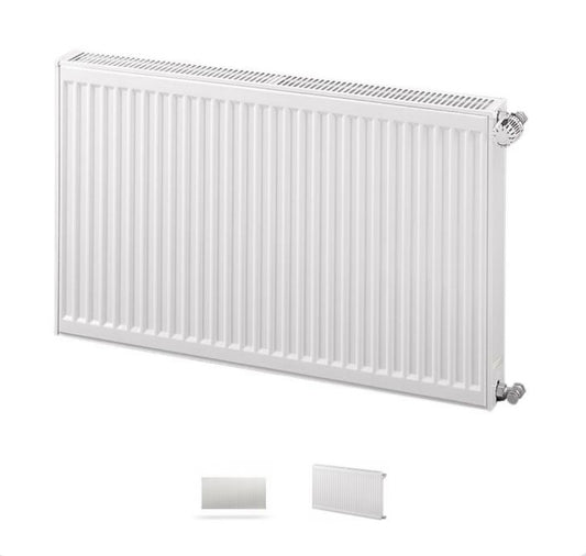 Heizplatte Purmo KOMPAKT (Typ 22) 2-lagig,2 Konvektoren (70/55°C) DK 600 x 1400 mm / 1907 Watt