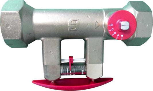 Hydraulisches Abgleichventil Wolf DN 32 1 1/4" Innengew., Meßbereich 20-70L/min
